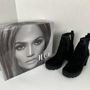 Jennifer Lopez Black Heeled Boots